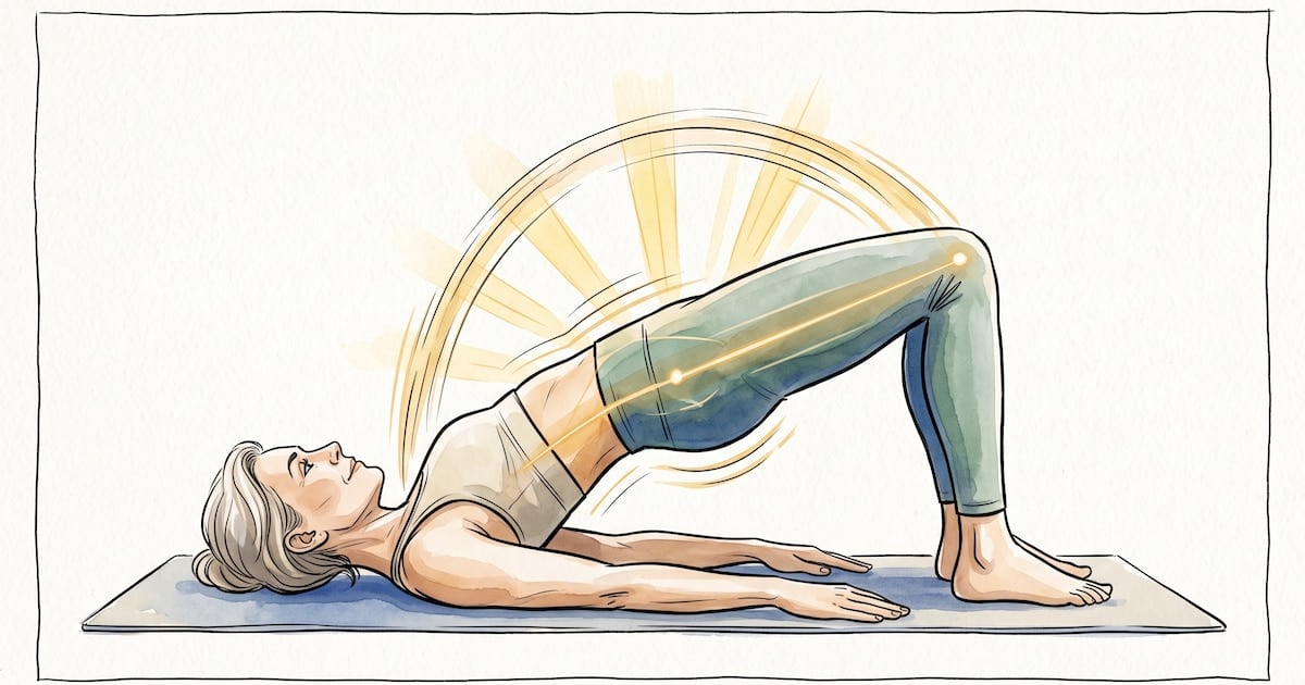 Dos movimientos simples para no descuidar el abdomen después de los 50: la plancha adaptada y el puente