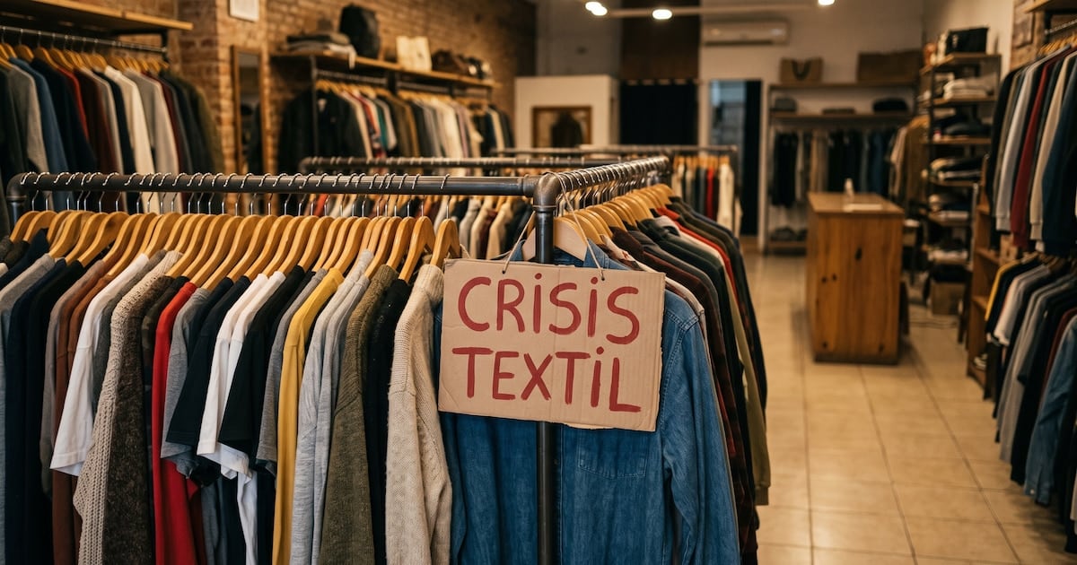 La textil acumula un derrumbe del 22,6% en lo que va del año y suma 28.000 puestos de trabajo menos desde 2023