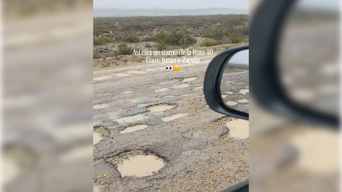 La Ruta 40 entre Junín de los Andes y Zapala se volvió una trampa: treinta kilómetros de pozos que obligan a pisar con cuidado