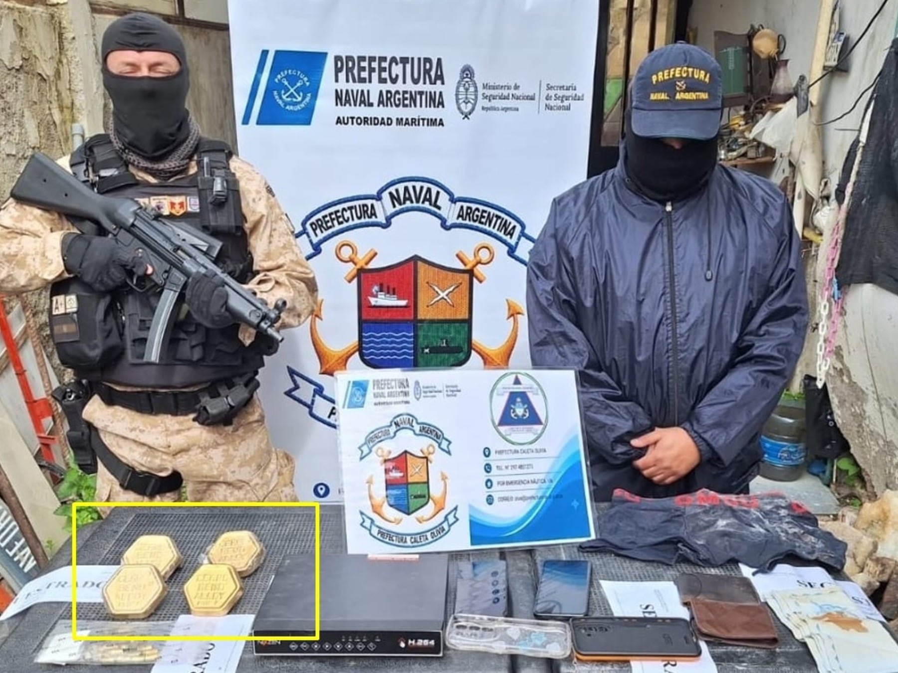 Caleta Olivia: peritajes descartan que las piezas secuestradas fueran lingotes de oro y confirman que eran una aleación usada en radioterapia