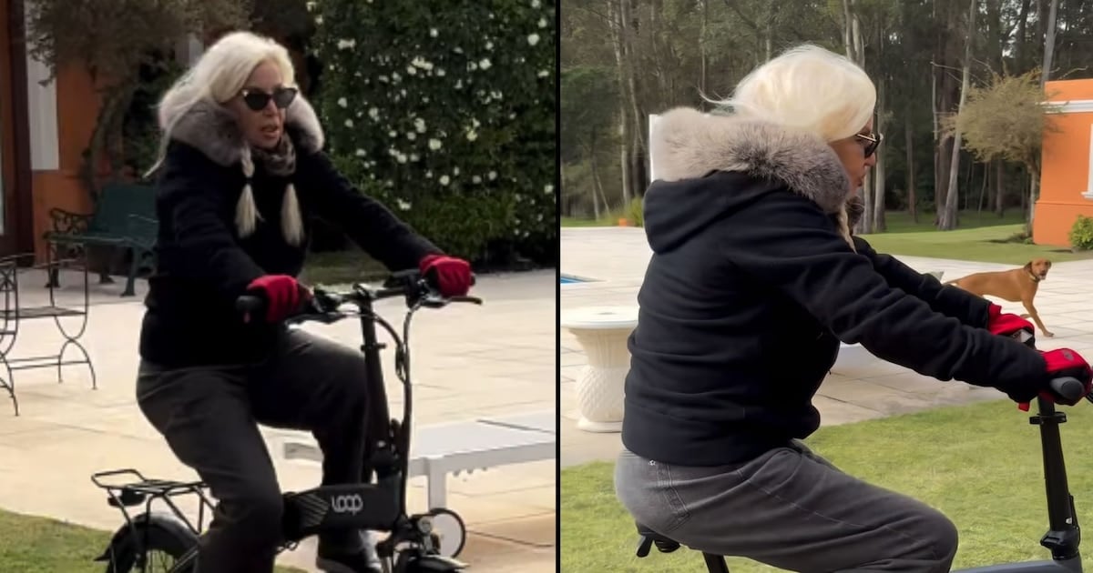 Susana Giménez pedaleó por su mansión en Punta del Este y los perros approvingon el paseo